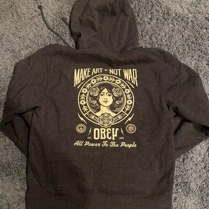 OBEY- “make art not war” hoodie